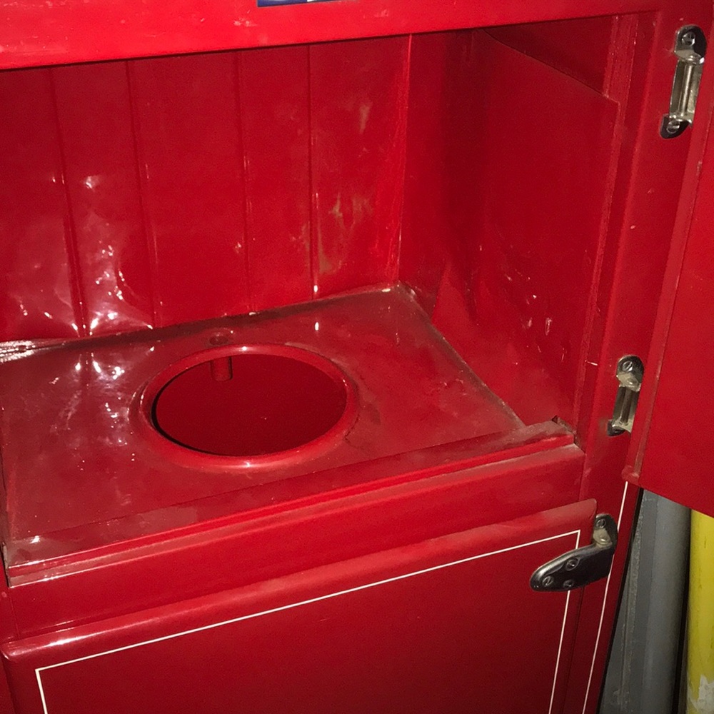 Antique coke ice box
